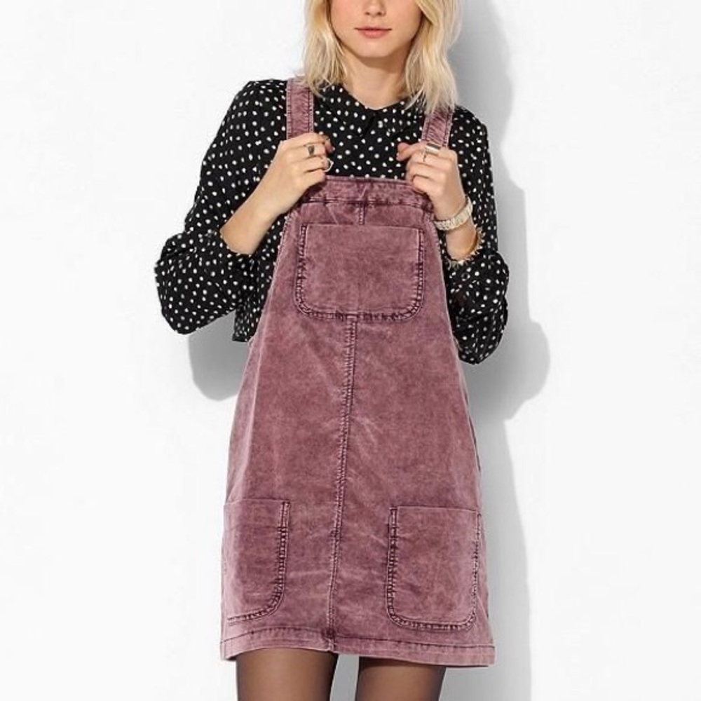 Purple BDG overall skirt